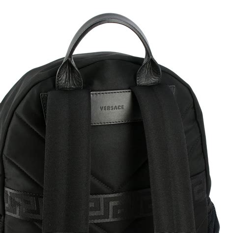 black versace rucksack|versace bags for men.